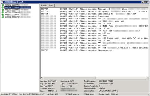 Remote Desktop - Log Analyzer Log Window.png